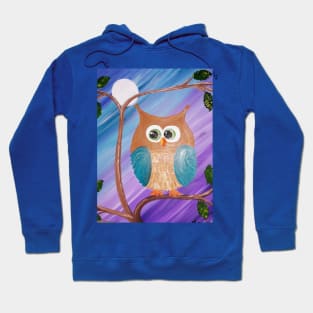 Lavendat Sunset Owl Hoodie